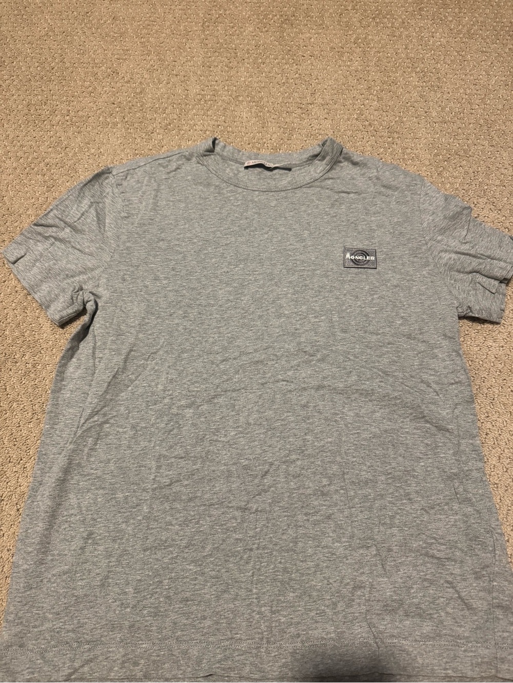 Men’s Moncler Heather Gray Tshirt